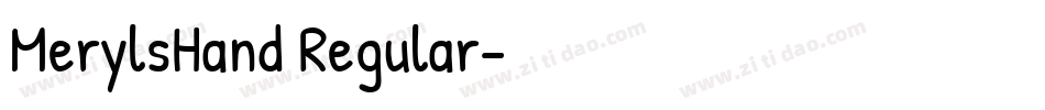 MerylsHand Regular字体转换